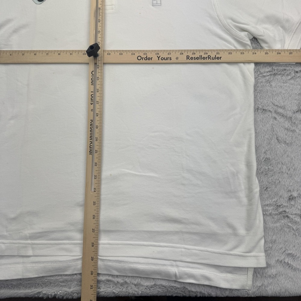 Vintage Nike Challenge Court Polo Shirt Mens Large White Dri-FIT Tennis Logo - Picture 12 of 15